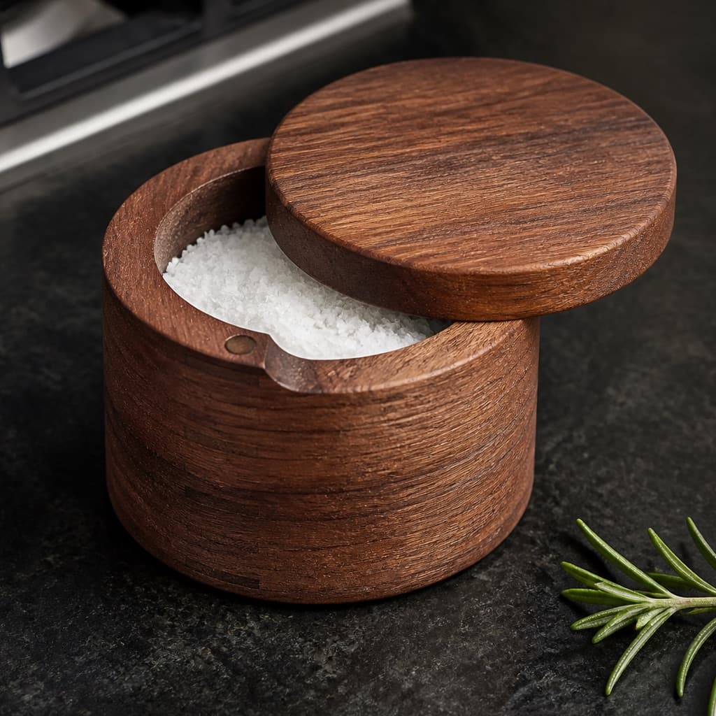 Smoked Cedar Salt Cellar