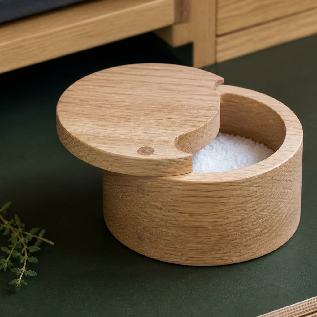 White Oak Cedar Salt Cellar