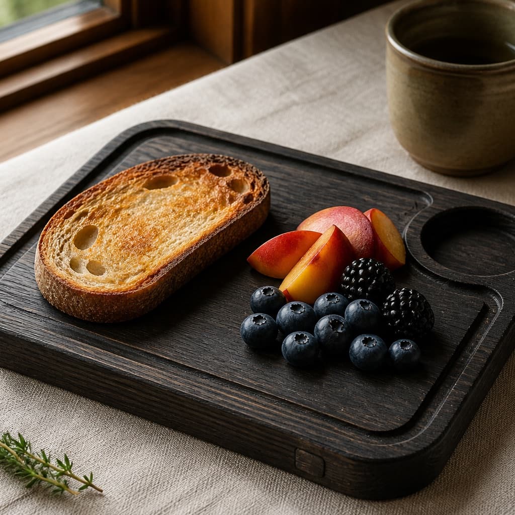 Charcoal Grain Breakfast Board