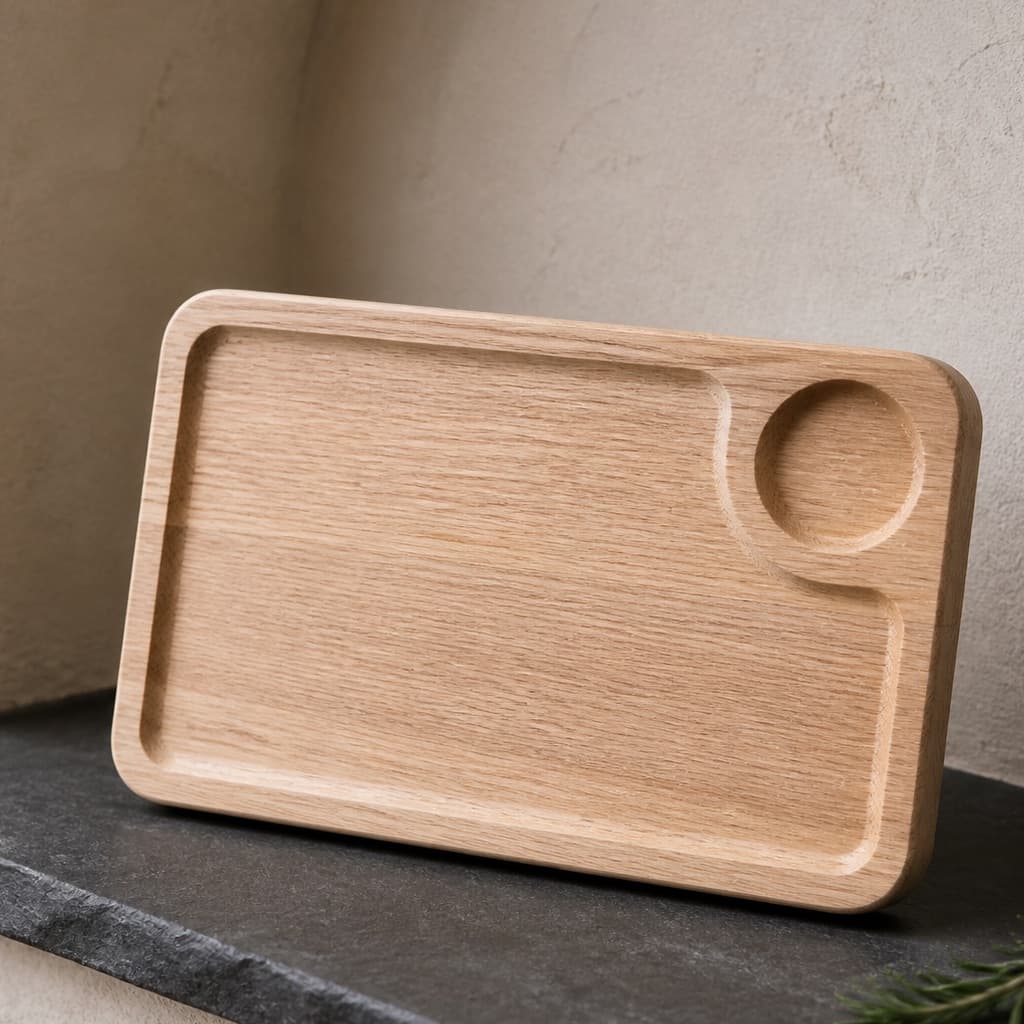 White Oak Grain Breakfast Board